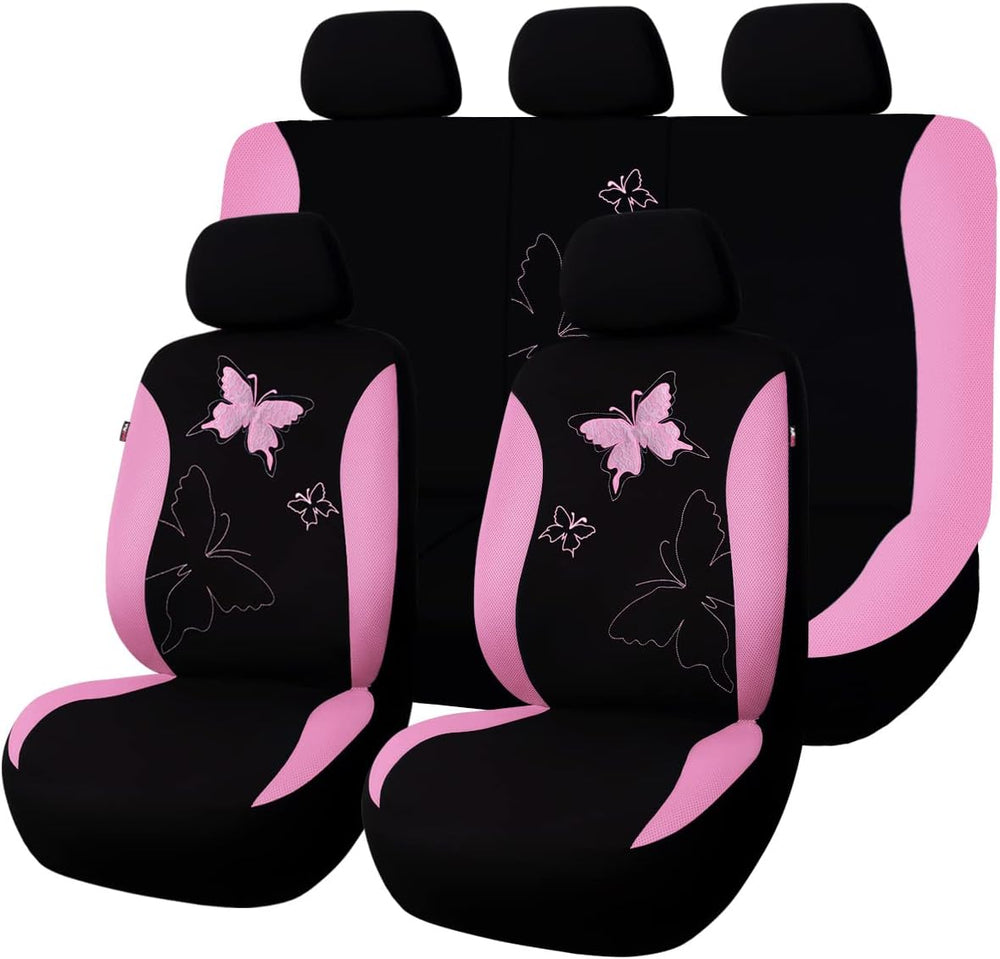 Flying Banner Butterfly car seat Covers ful Set Fashion Universal Lady Woman ...
