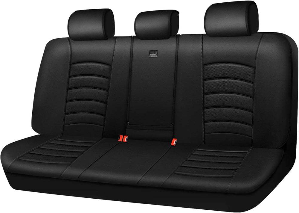 CAR PASS Leather Back Seat Cover, Universal Waterproof Bench Rear Seat Cover ...