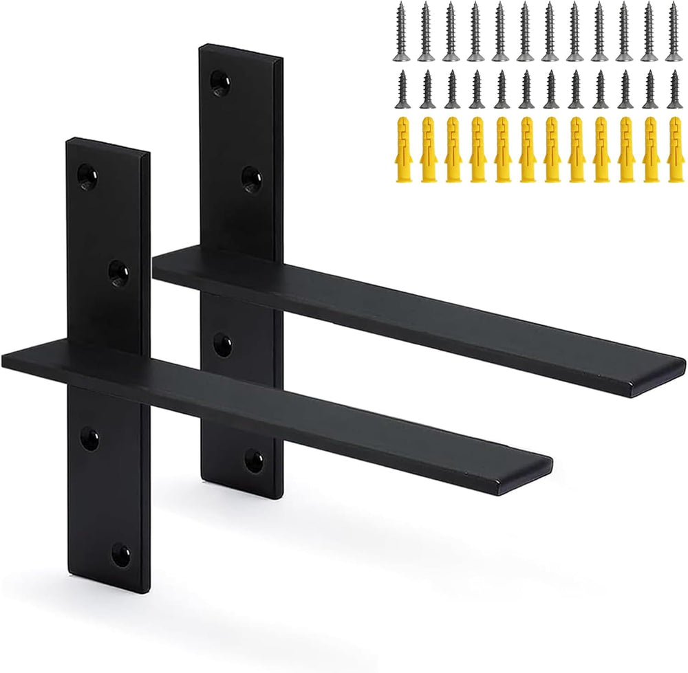 Floating Shelf Bracket Heavy Duty Free Hanging Countertop Support Bracket 2 P...