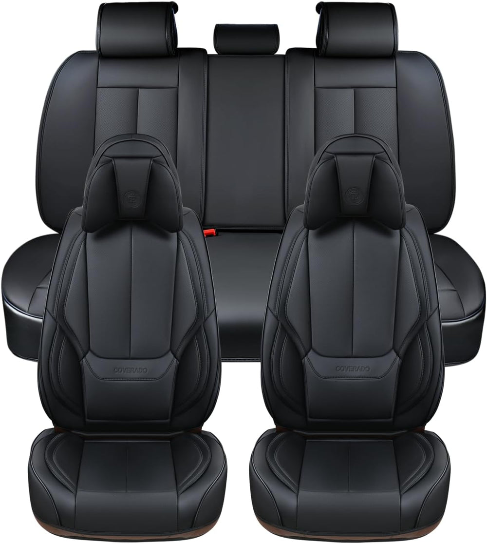 Coverado Car Seat Covers 5 Pieces, Full Set Universal Seat Covers for Cars, W...