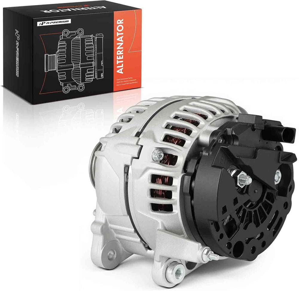 A-Premium Alternator, 12V 140A 5-Groove Clutch Pulley Counterclockwise