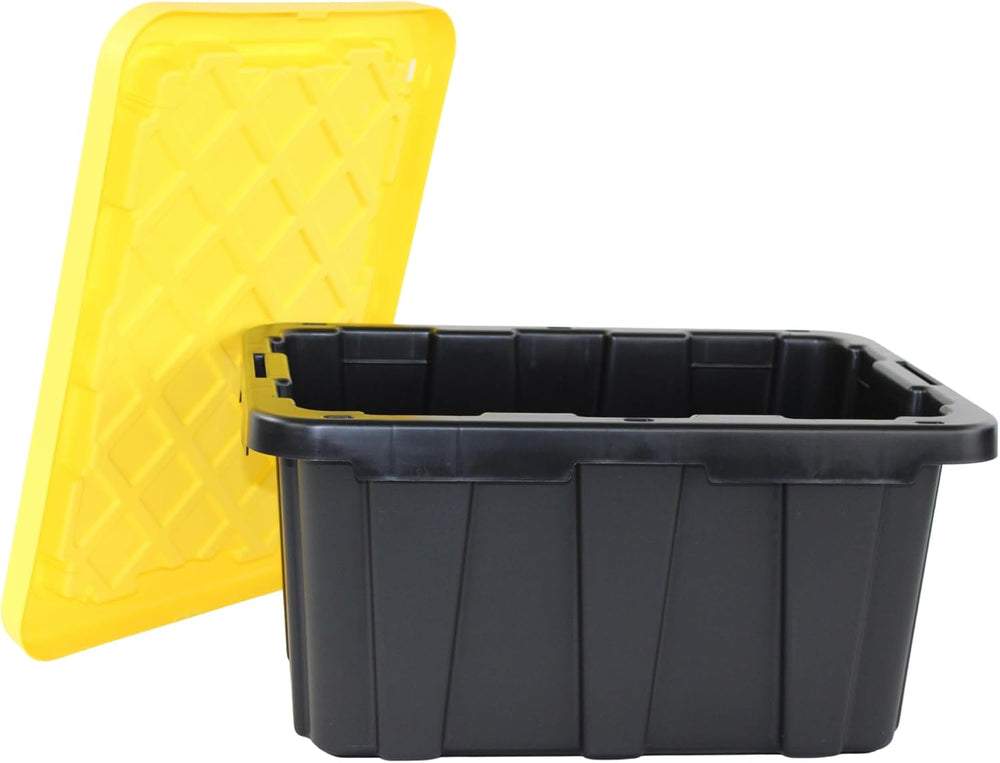 Edge Plastics Tough Tote, Heavy Duty Storage totes, for home and Garage Stora...