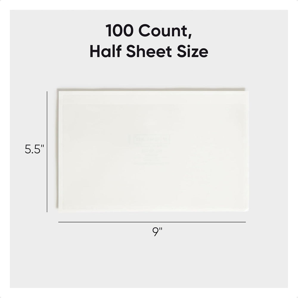 Smead Self-Adhesive Poly Pocket, Document Size, Clear Pockets, Storage Labels...