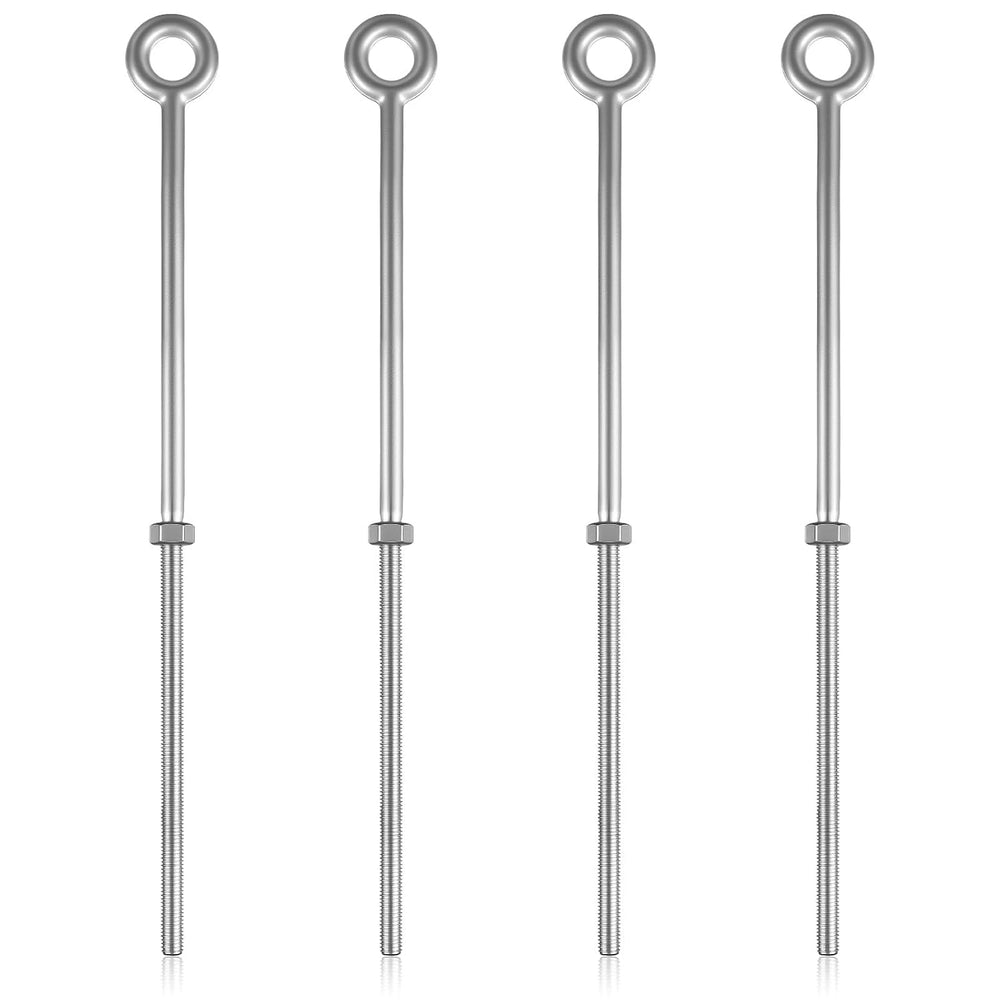 LEIFIDE 4 Pack 1/2" x 18" Eye Bolt with Nut, Hot Dipped Galvanized ...