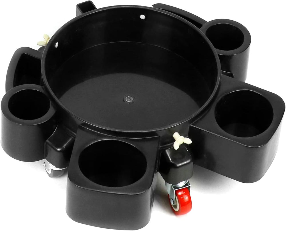 QWORK Bucket Dolly, Detailing Cart for 5 Gallon Car Wash Bucket, Rolling Buck...