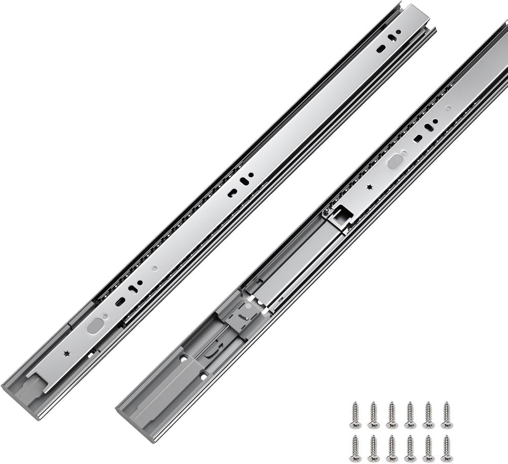 LONTAN 6 Pairs 18 Inch Soft Close Drawer Slides Heavy Duty 100lb Capacity