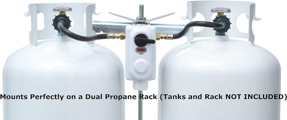 Flame King (KT12ACR-2) 2-Stage Auto Changeover LP Propane Gas Regulator With ...