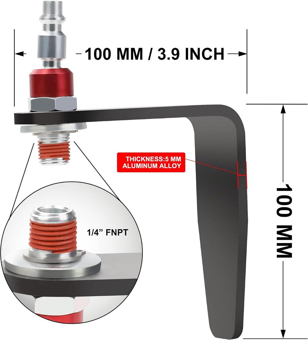 Hromee Pneumatic Tool Rafter Hook Hanger with 1/4" Swivel Air Fittings, ...
