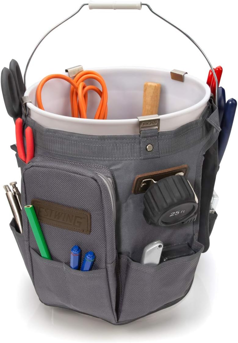 Estwing 28-Compartment 5-gallon Bucket Tool Organizer/Tool Bag, Durable Polye...