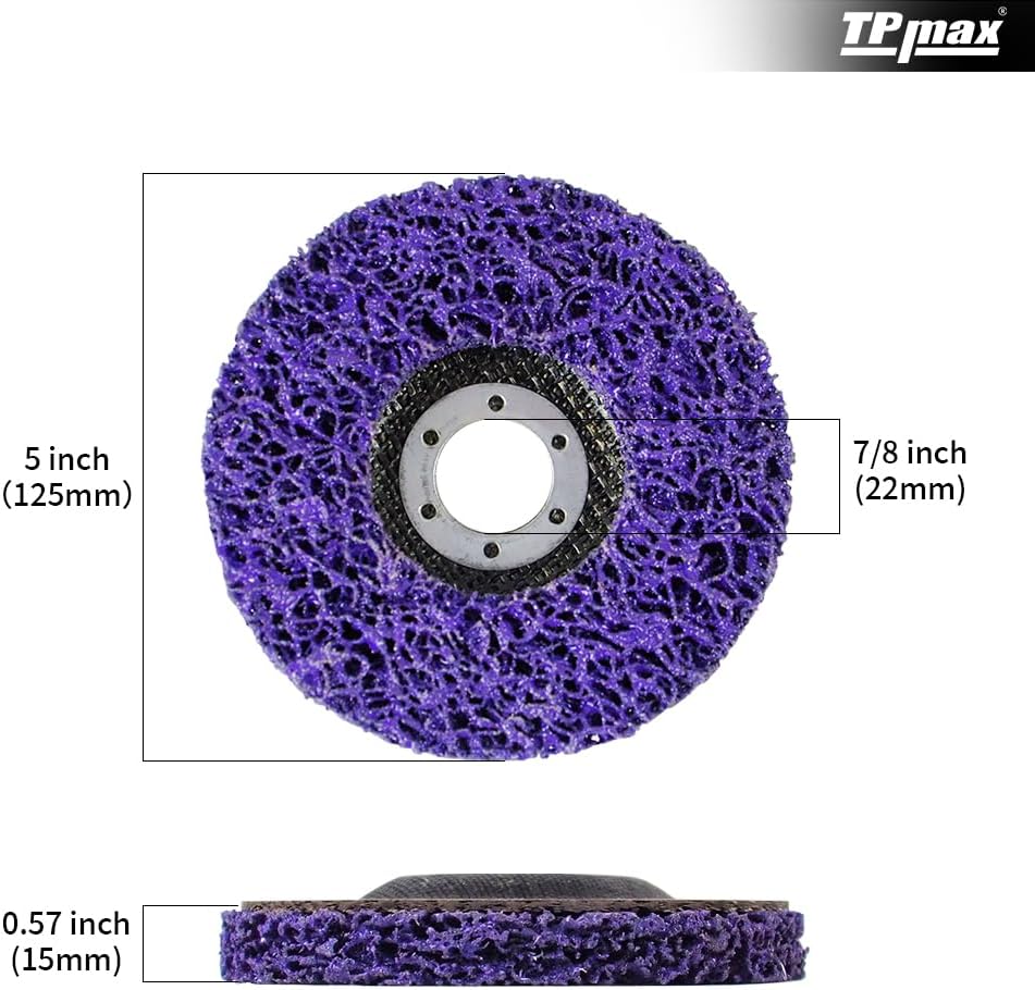 TPmax 5" x7/8'' Stripping Discs Rust Remover Wheel Remove Paint ...