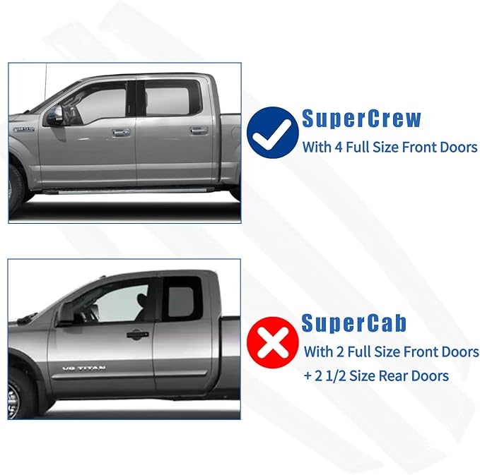 4PCS Window Rain Guards Fit for 2022 2023 2024 2025 Ford Maverick XL XLT Lariat