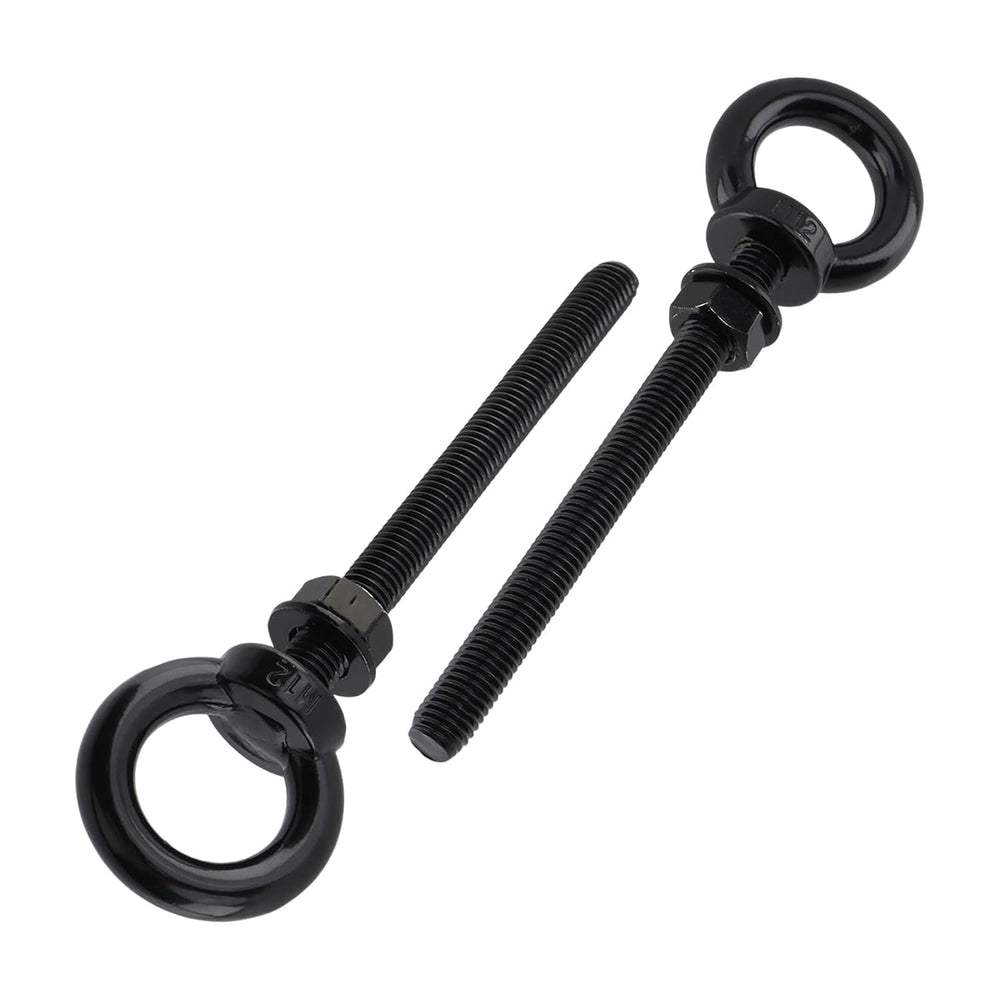 Dnyta 4 Pcs M12 Stainless Steel Eye Bolt, M12 x 130mm(1/2" x5-1/8) Eyebolts