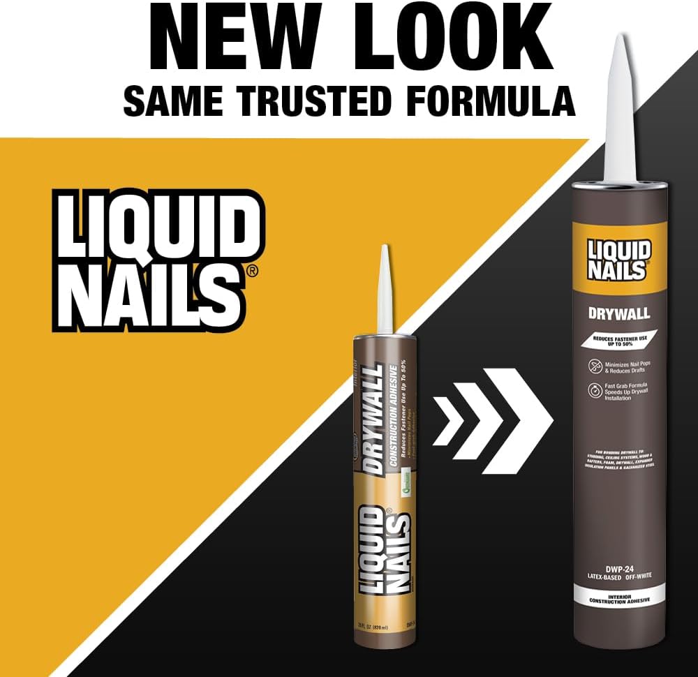 Liquid Nails Drywall 28 oz. Off-White Interior Construction Adhesive Low VOC,...