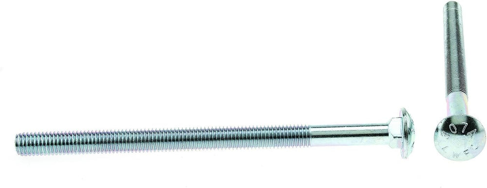 Prime-Line 9064806 Carriage Bolts, 1/2 in.-13 X 8 in., A307 Grade A Zinc Plat...