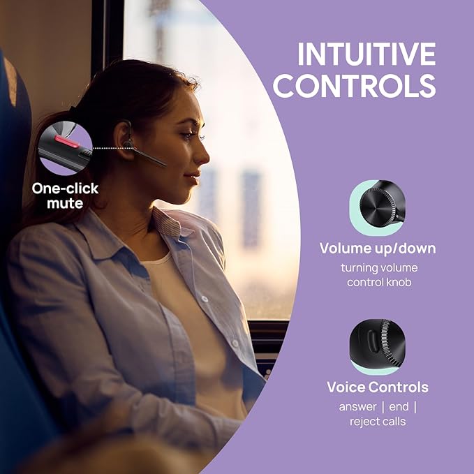 Yealink Single Ear Bluetooth Headsets BH71 Lite, Wireless Headset