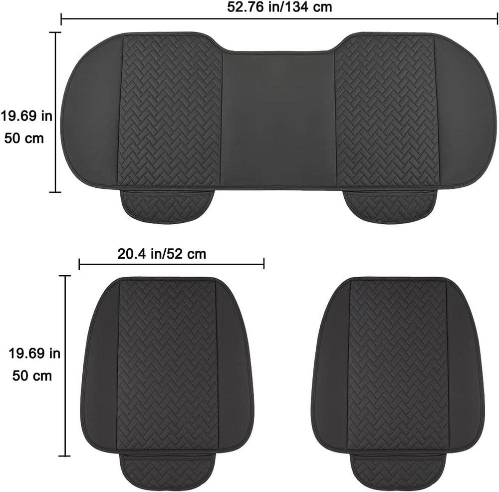 West Llama Full Set Car Seat Covers for Front and Rear Bottom Seats Only, Lux...