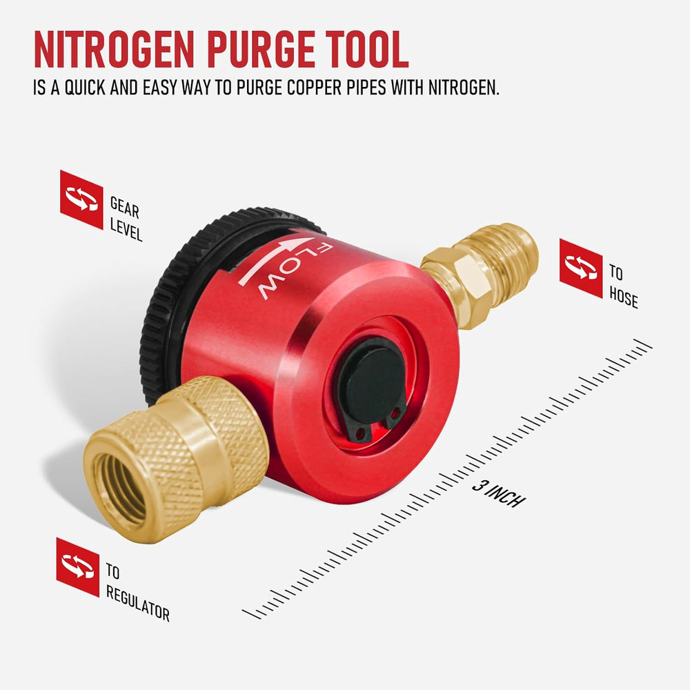 RX WELD Nitrogen Purge Tool, HVAC Brazing Regulator