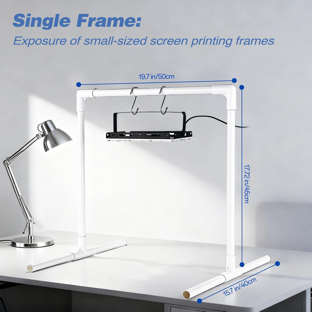 2 Pcs 50W LED UV Light for Screen Printing with Dual Stands, Exposure Unit fo...