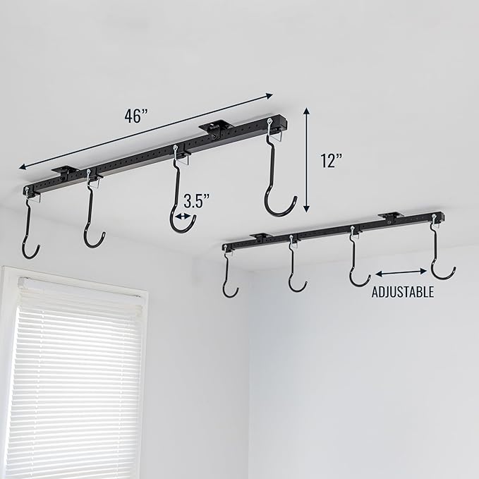 Teal Triangle Ceiling Mounted Bike Rack