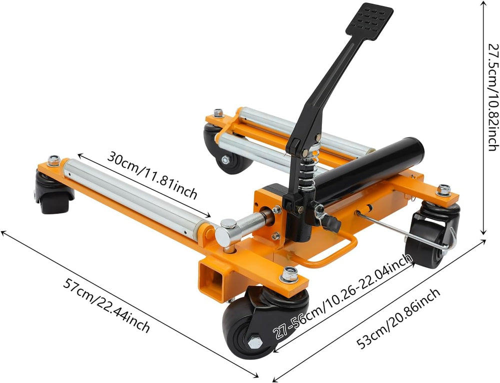Car Wheel Dolly Jack Mechanical 2204-lbs Steel Car Moving Skates | 12'...