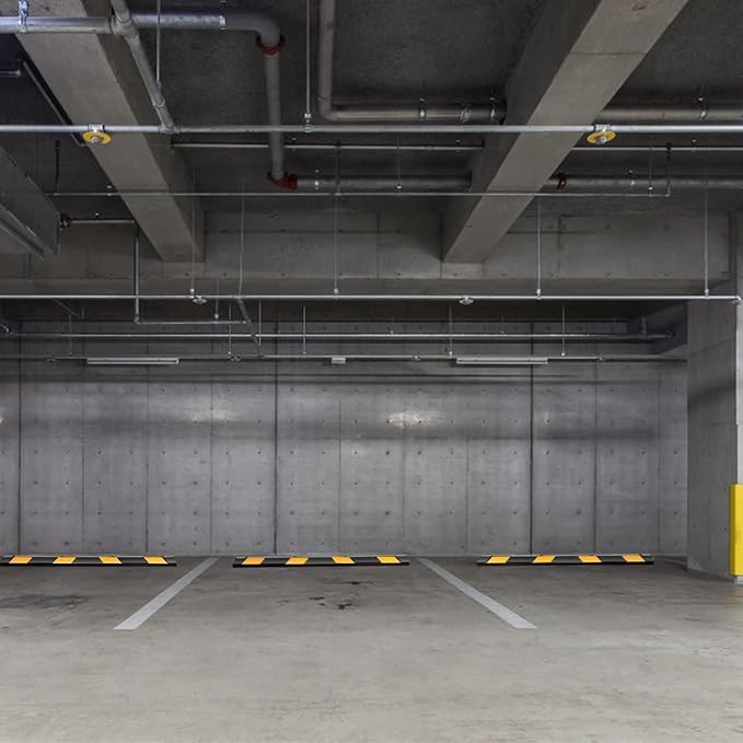 Goplus Parking Block, 72” Rubber Parking Bumpers (6 Pack)
