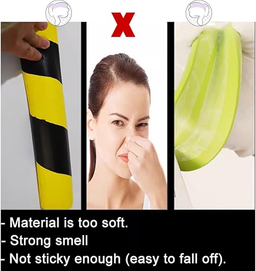 Heavy-Duty Corner Guards – 5M Self-Adhesive Yellow/Black NBR Rubber Wall