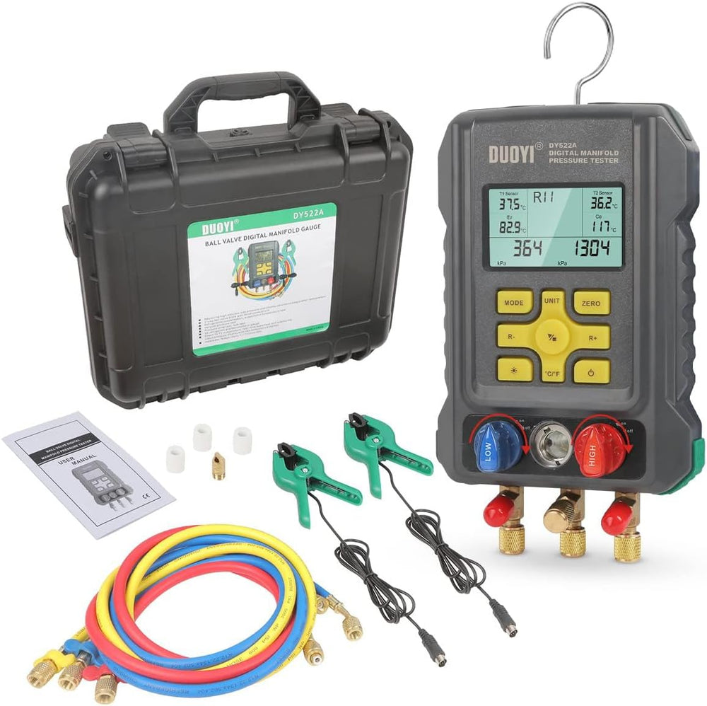 Digital Manifold Gauges HVAC for 92 Refrigerant Digital Gauges HVAC pressure&...