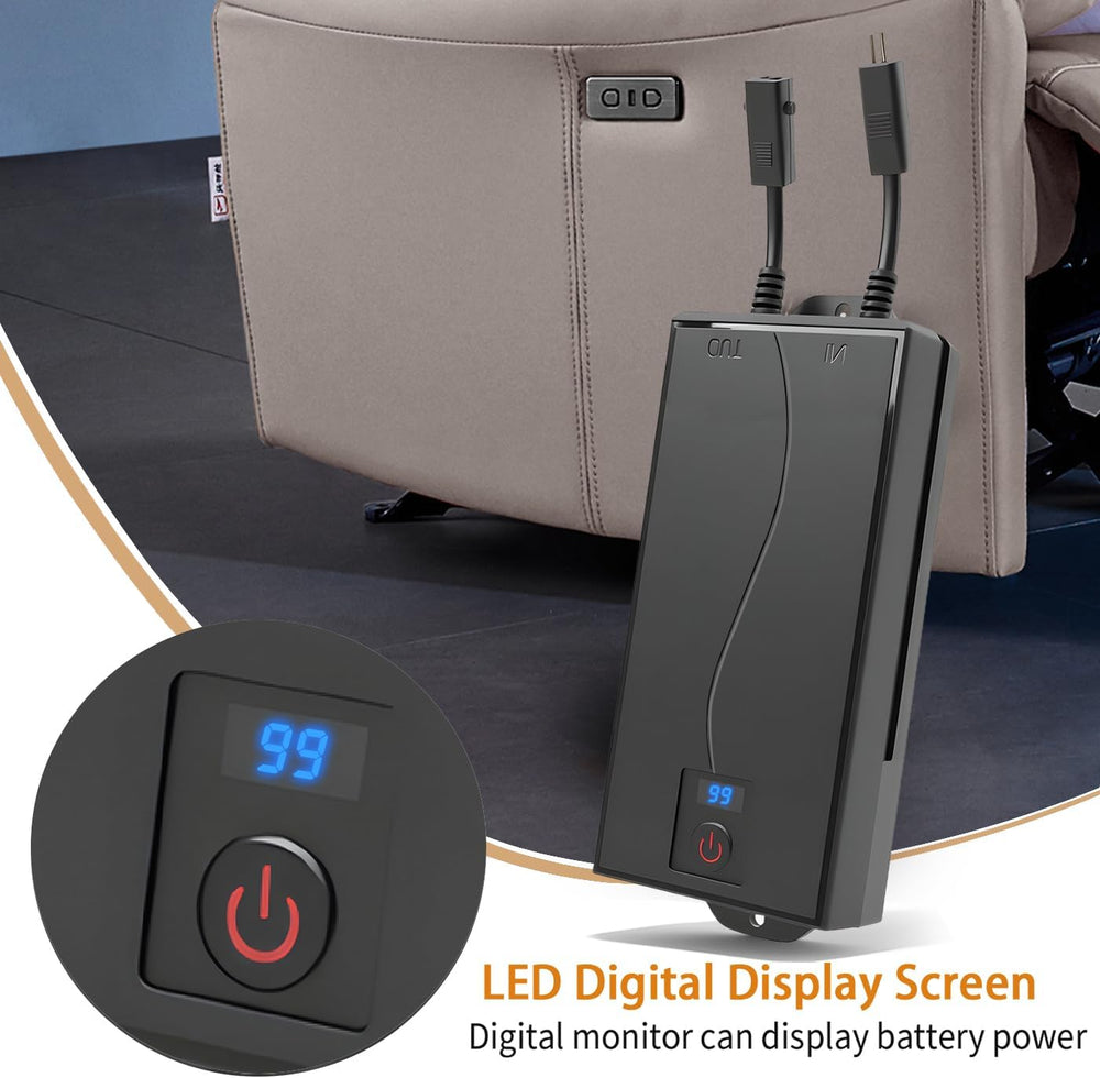 2 Pack Battery Pack for Reclining Furniture - Universal Recliner Battery Pack...
