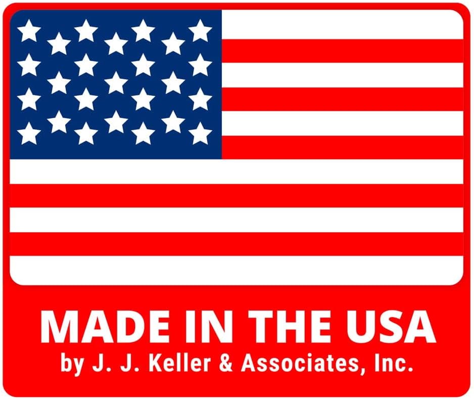 J. J. Keller Placard Vinyl Numbering Kit, 3.5" Black Numbers on White