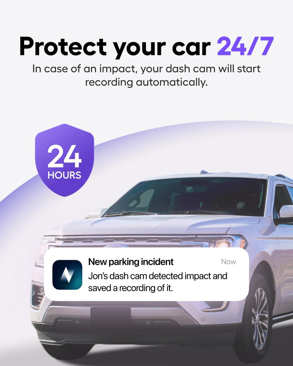 Pro Dual Dash Cam - 1 Year App Subscription Included - Unlimited Cloud Storag...