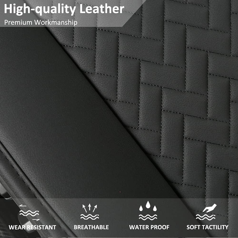 West Llama Full Set Car Seat Covers for Front and Rear Bottom Seats Only, Lux...