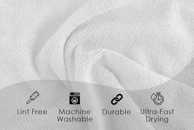 Avalon Towels Microfiber Cleaning Cloths Size 16" x 16", Highly Abs...