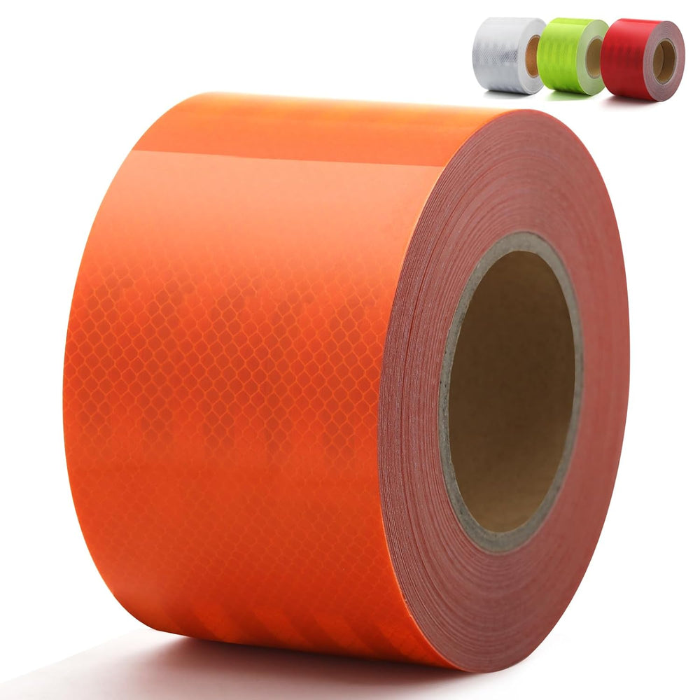 100ft Reflective Tape, Waterproof High Visibility Warning Safety Adhesive Tap...
