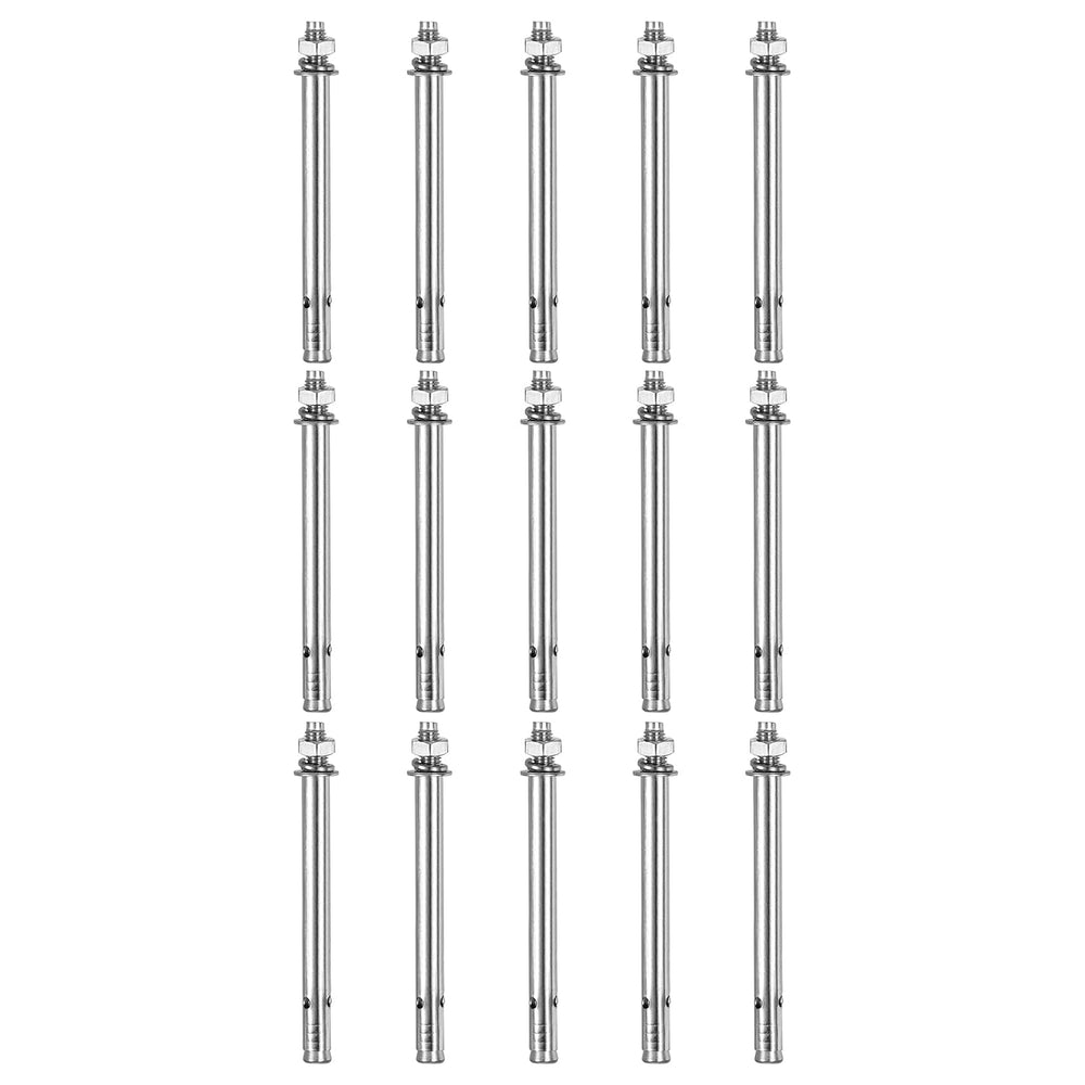 DTGN M8x120 Hex Expansion Bolts 304 Stainless Steel for Concrete 30Pcs