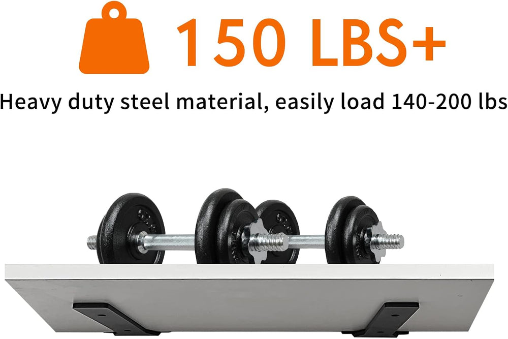 Floating Shelf Brackets, 10 inch Heavy Duty Industrial Fancy Shelf Bracket, B...