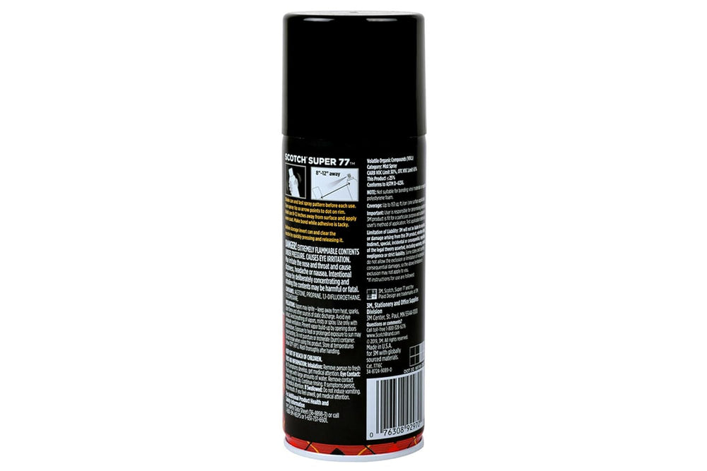 Scotch Super 77 Multipurpose Adhesive Spray, Bonds to Fabric, Cardboard, Plas...
