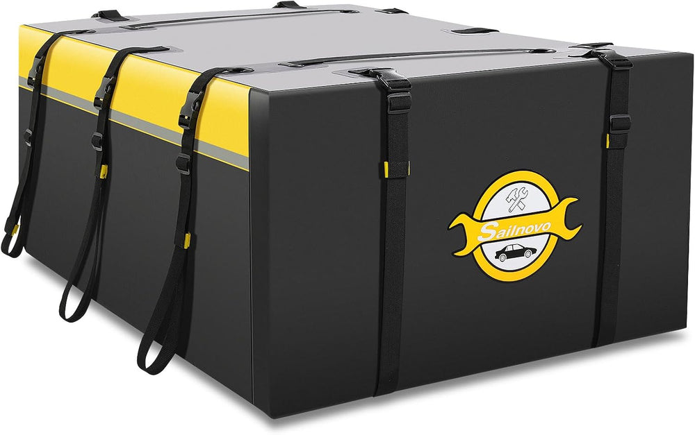 Sailnovo Rooftop Cargo Carrier 20 Cubic, Waterproof Car Roof Bag Soft-Shell C...