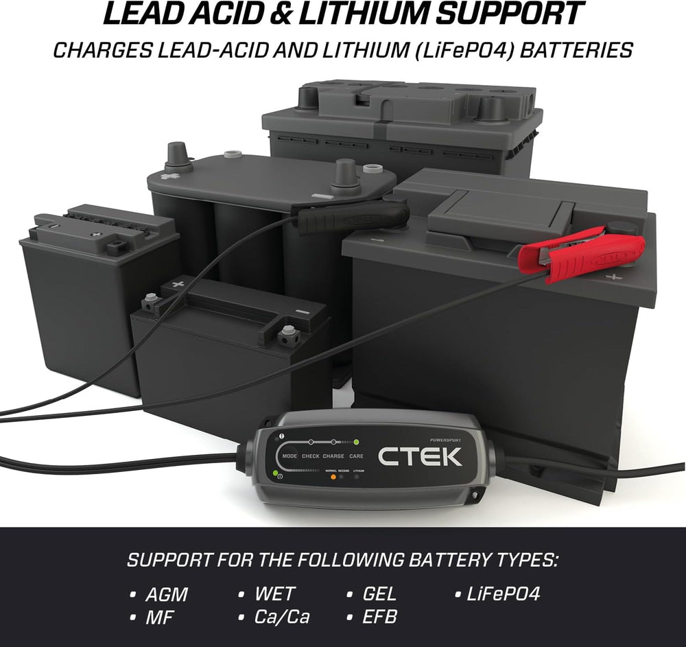 CTEK CT5, 12V Automotive Battery Charger for Auto, Motorcycle, ATV, Snowmobil...