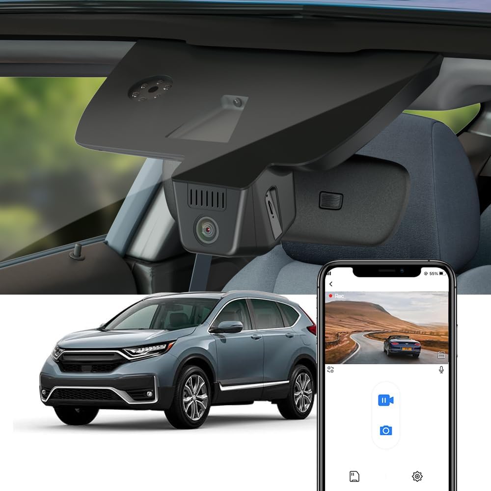 Fitcamx 4K Dash Cam Suitable for Honda CR-V 2017-2022 LX EX Touring EX-L Spec...