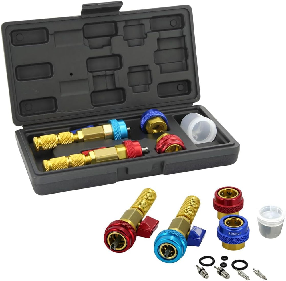 R134A R1234YF Air Condithoning Valve Core Remover Tool, High Low Pressure Val...