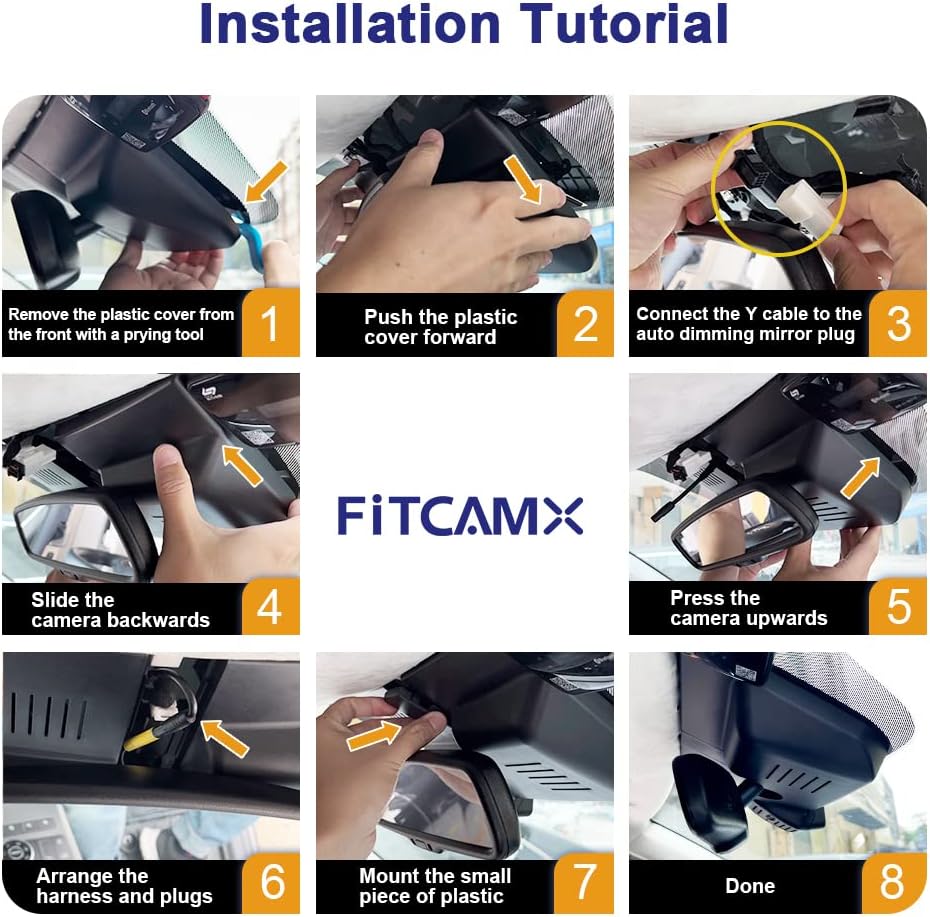 Fitcamx 4K Dash Cam Suitable for Genesis GV70 2022-2026 2.5T 3.5T Sport Advan...