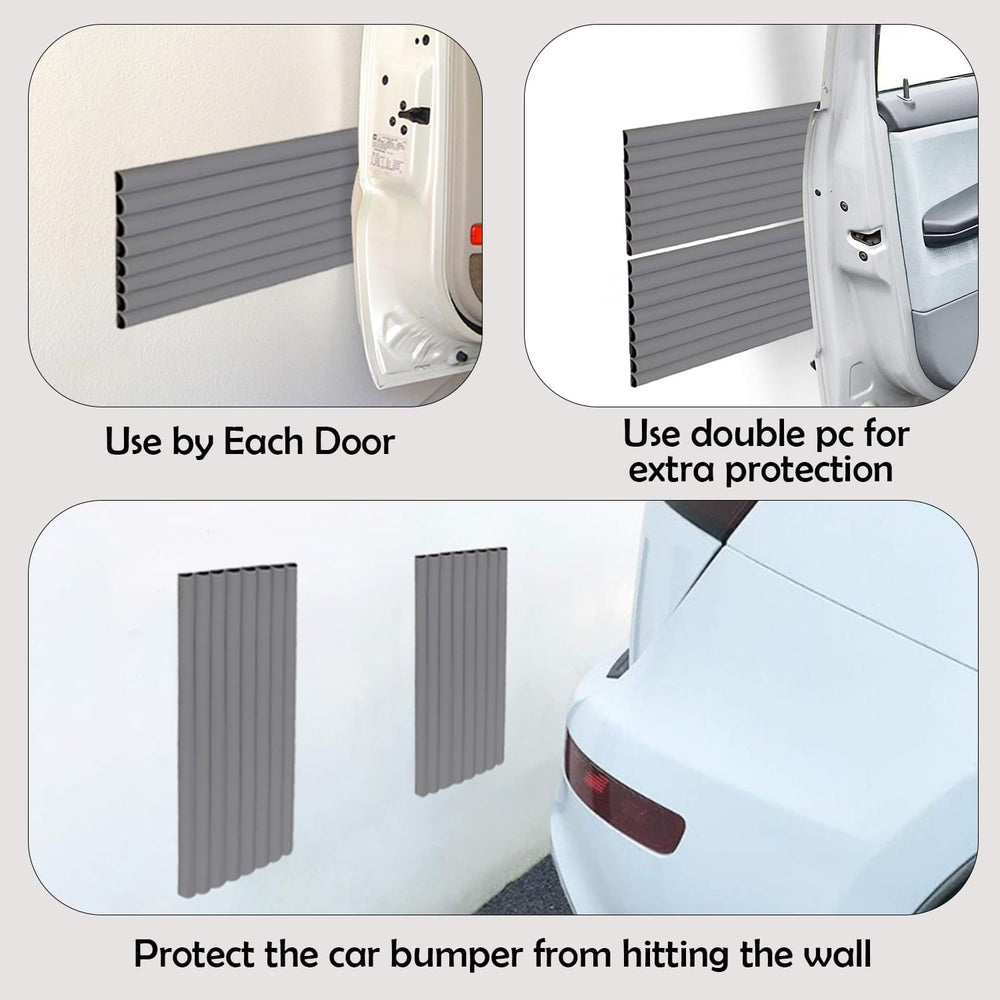 Rubber Bond Garage Wall Protectors - 4in x 12ft Strong Self-Adhesive Rubber B...