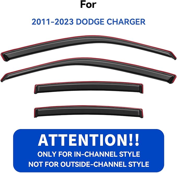 in-Channel Window Visors Rain Guards
