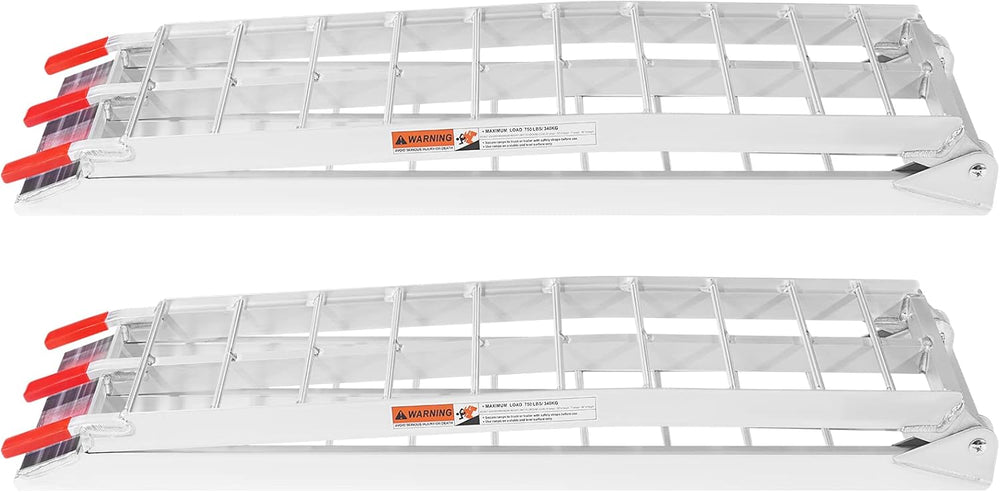 VEVOR 7.5ft Aluminum Ramps, 1500 lbs Folding Loading Ramps (2 pcs Set) for Pi...