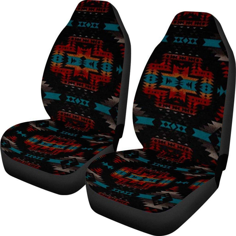 Dreaweet Navajo Print Car Seat Covers for Men Women Southwest Pattern Front S...
