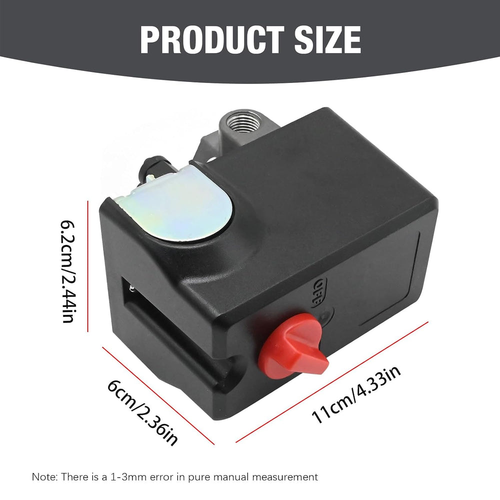 034-0184 26 A Pressure Switch Air Compressor 120/240 V 125-155 PSI, Replaces ...