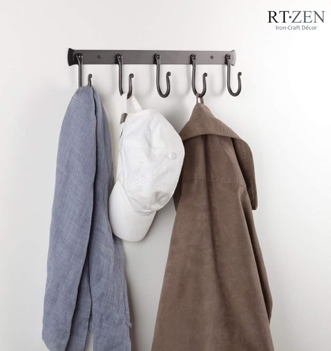 RTZEN Wall Mount Hook Set (5 Pack)