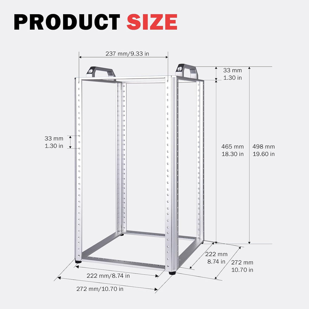 GeeekPi DeskPi RackMate TL1, 10 inch 10U Mini Server Rack for Network, Server...