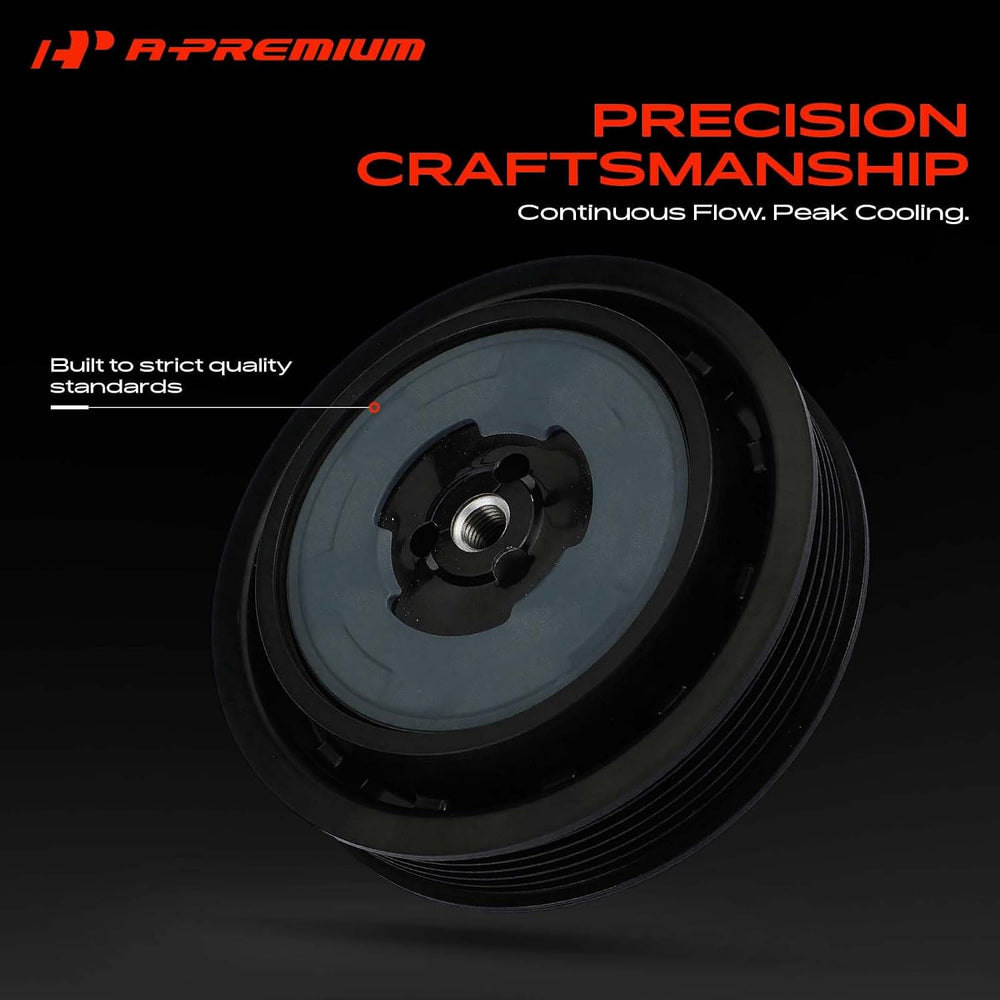 A-Premium Air Conditioner AC Compressor Clutch Pulley With Bearing