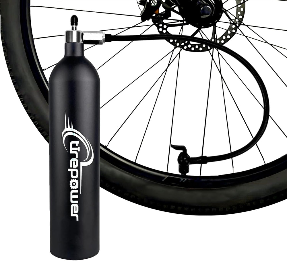 High-Pressure Tubeless Bike Tire Inflator Air Tank - 200 PSI Aluminum Alloy B...